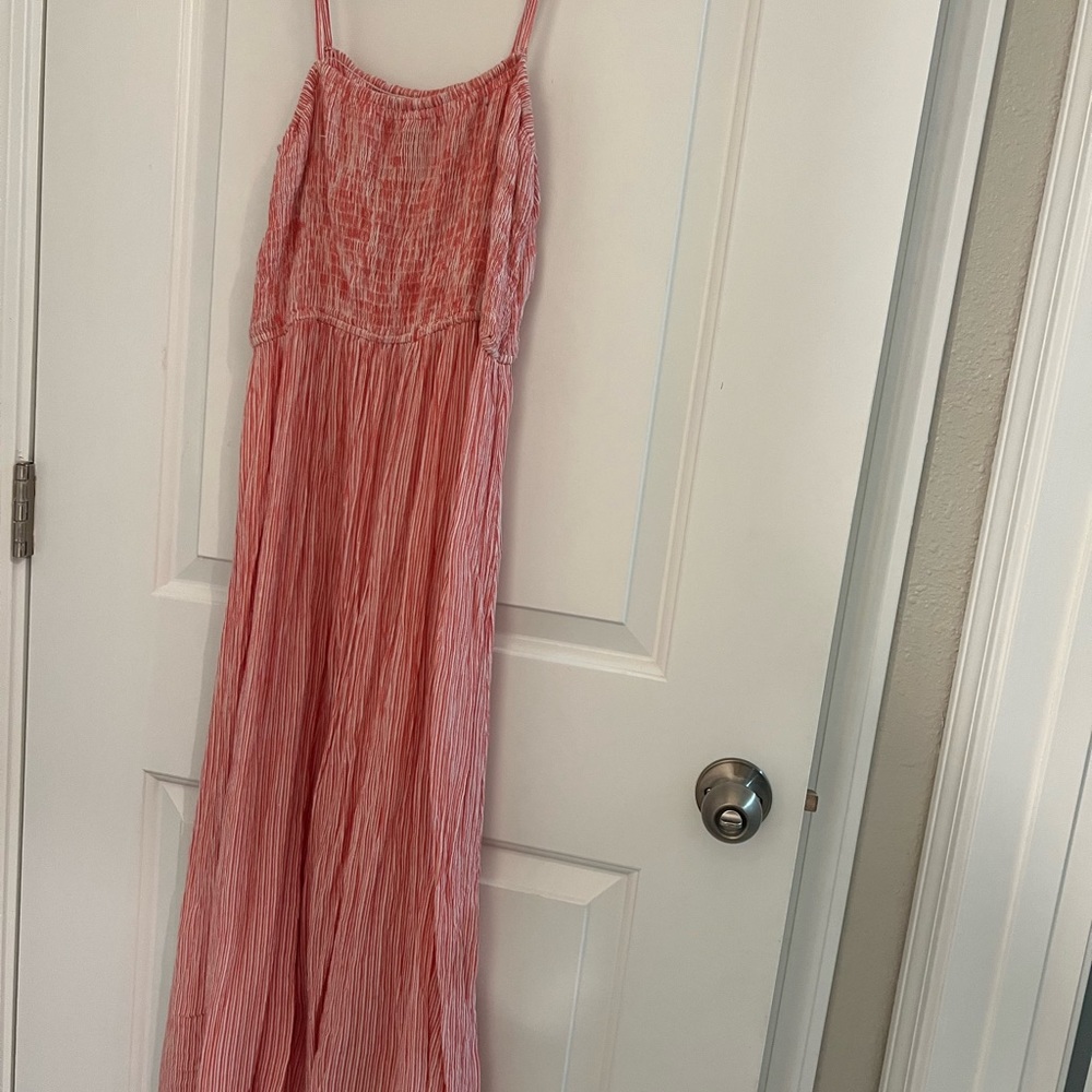 Vero Moda Striped Pink and White Sundress